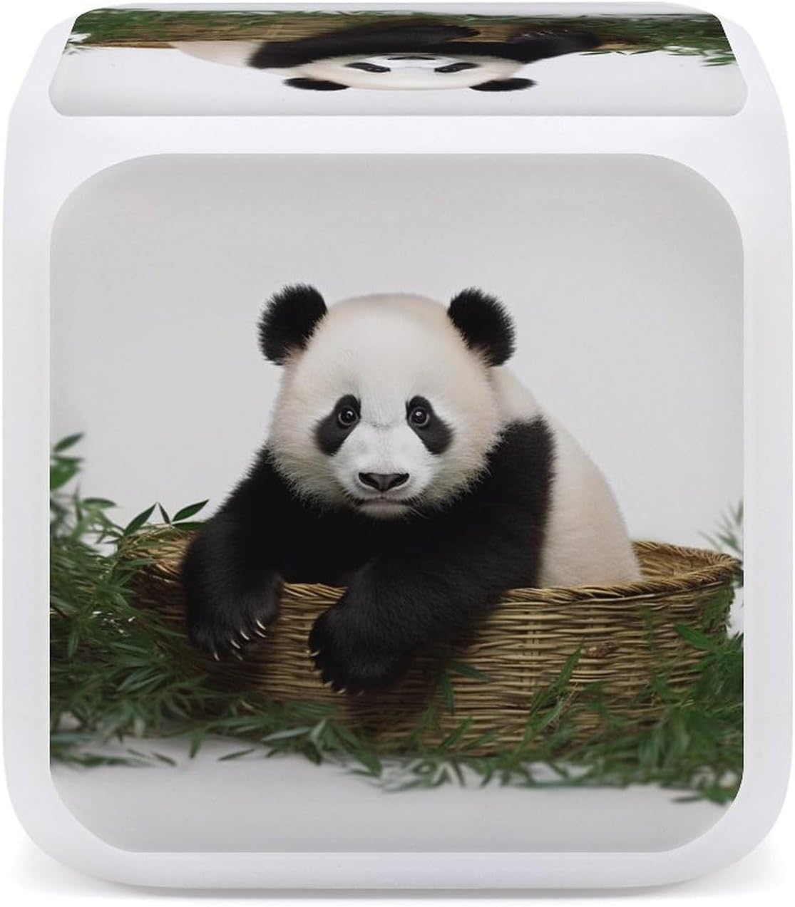 Panda Stars Alarm Clock with 7-Color Night Light