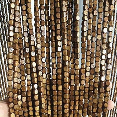 Handmade Bamboo Door Curtain with Wooden Beads