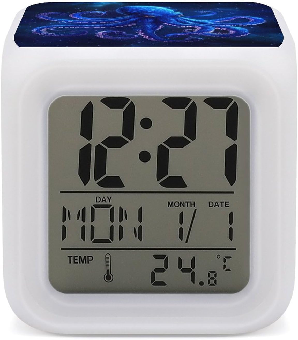 Octopus Galaxy Star Alarm Clock with 7 Colors