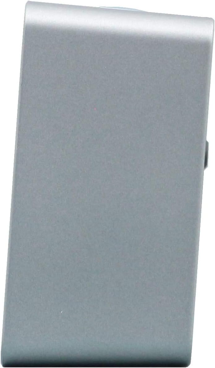Seiko Gatsby Alarm Clock Metallic Dark Silver
