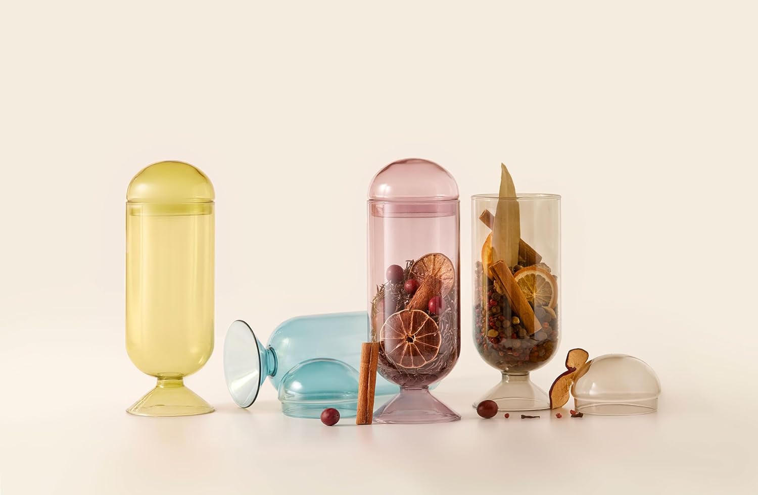 Skeem Moss Cloche Vessel with Potpourri