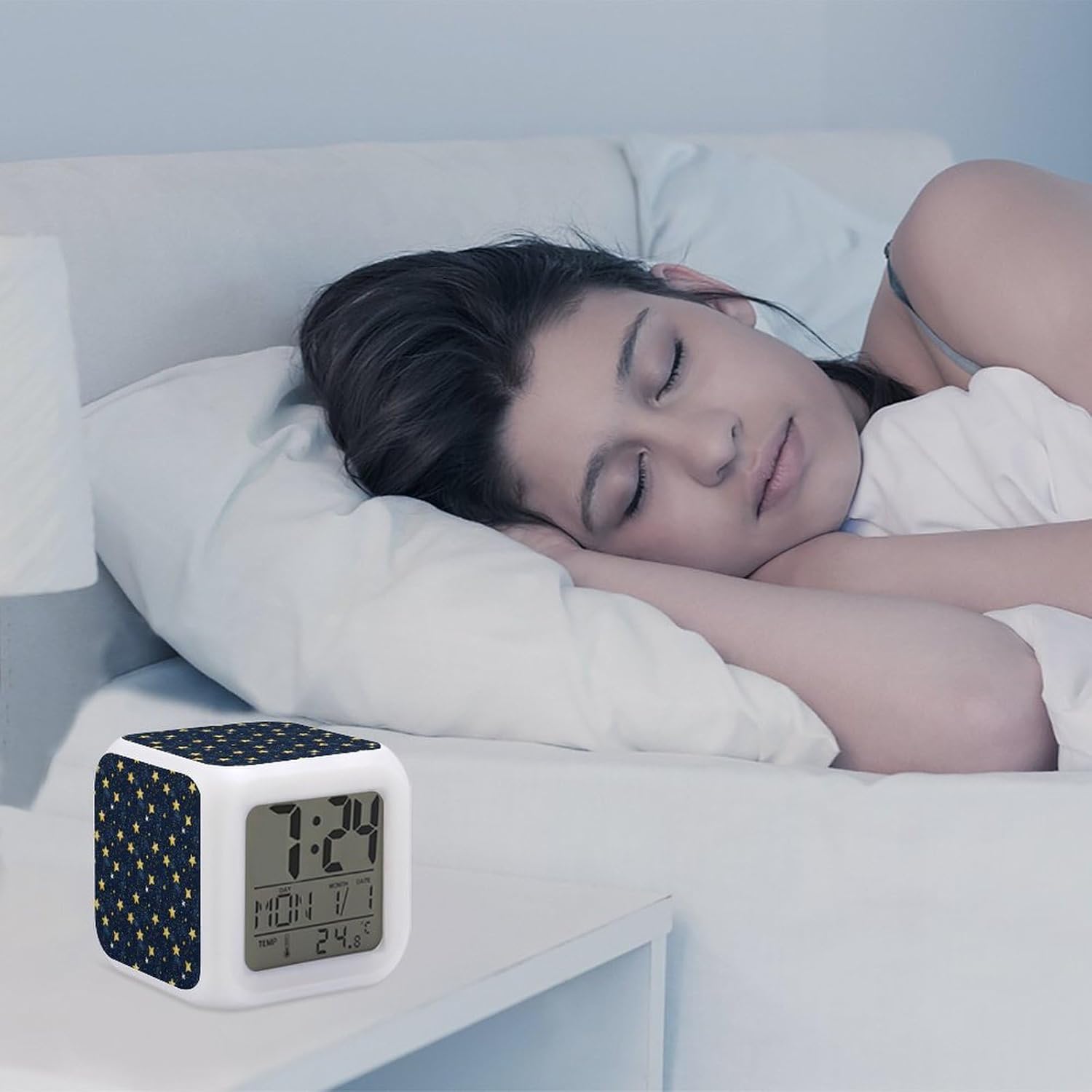 Novastar Stars Night Sky Print LED Alarm Clock