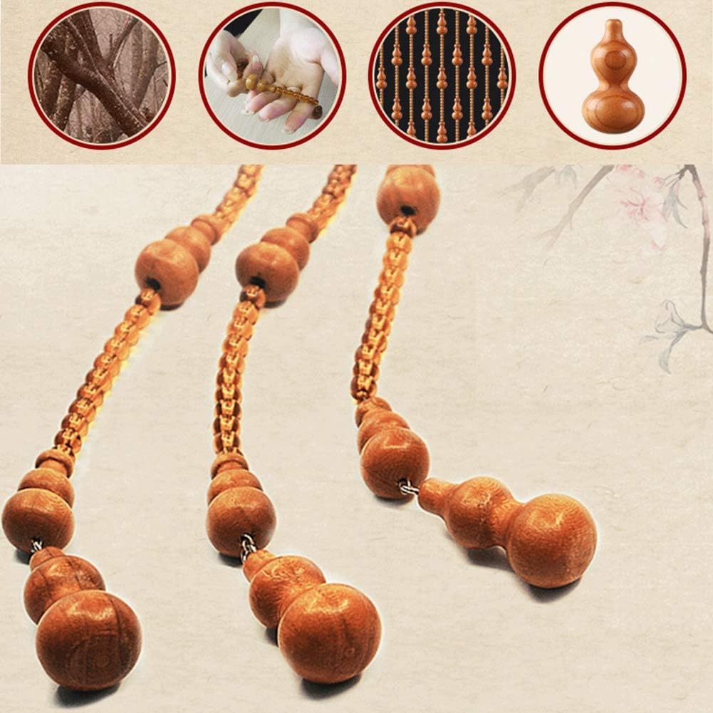 Brown Wood Bead Curtain with 29 Strands - 90cmx198cm