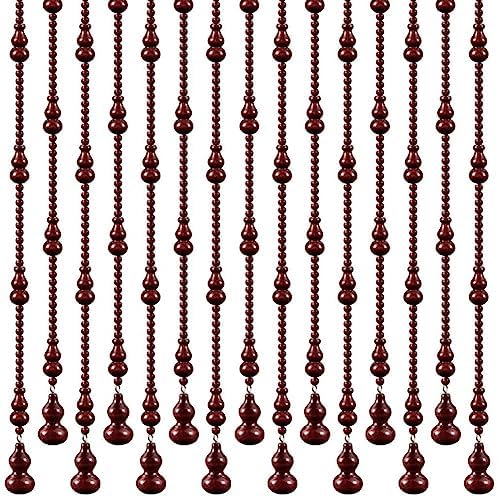 Wood Beaded Curtain For Doorway Handmade Decorative Partition