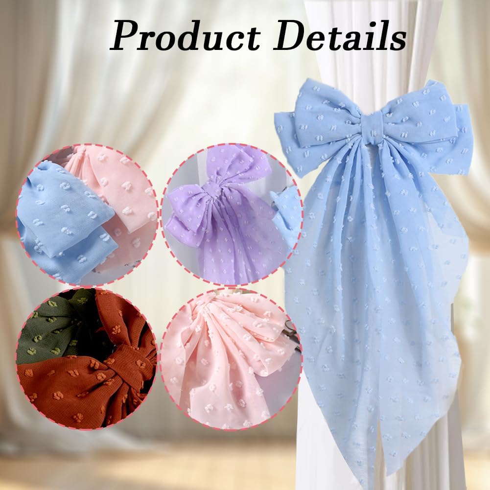 Pink Lace Bow Curtain Tiebacks 2Pcs