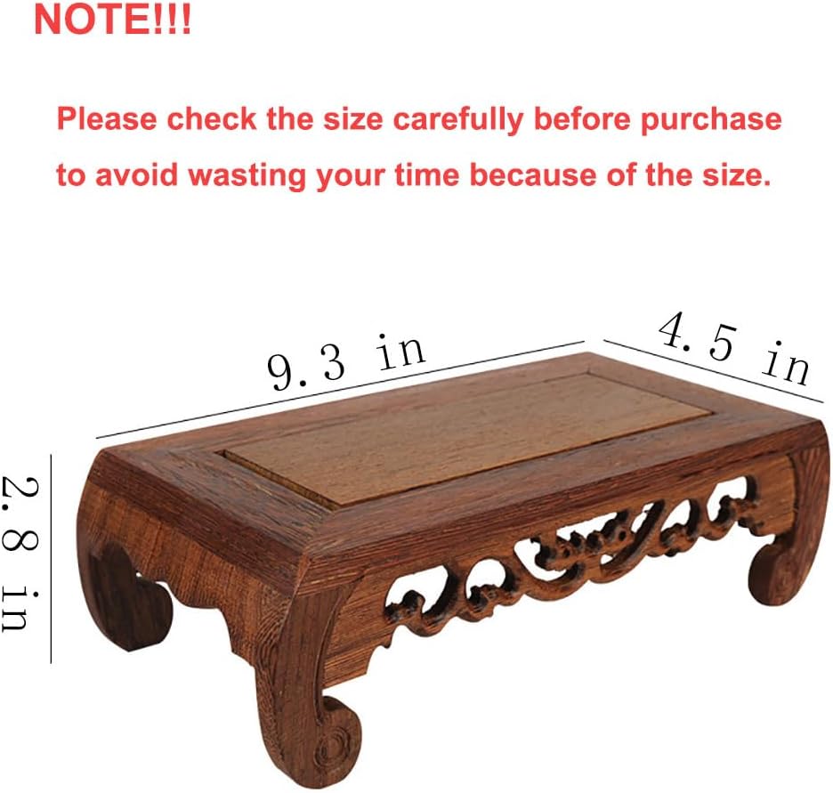 Oriental Furniture Display Stand Wooden Rosewood Base Vase Plant Pedestal