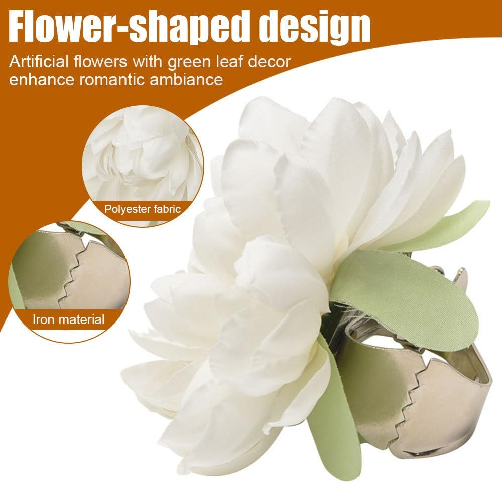 Floral Curtain Holdbacks 2PCS for Home Office Bedroom Decor