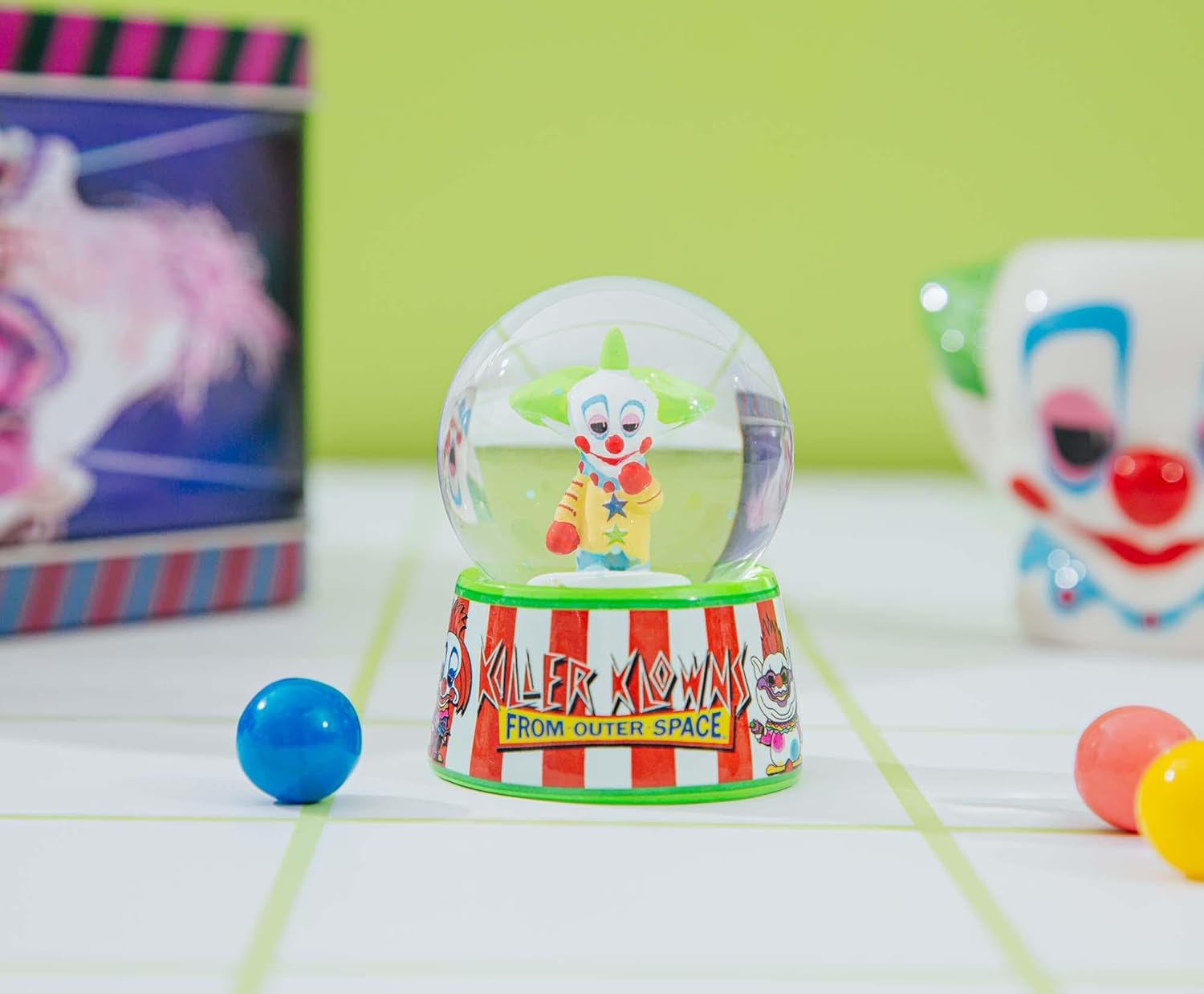 Killer Klowns from Outer Space Snow Globe Miniature 3 Inches