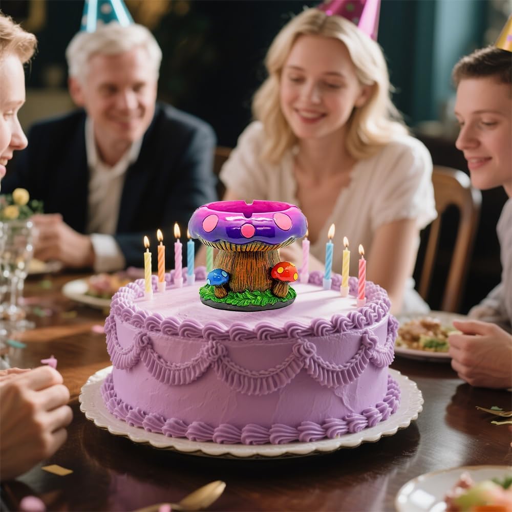 Fantastical Mushroom Ashtray with Storage - Stylish Decor for Smoke Sessions