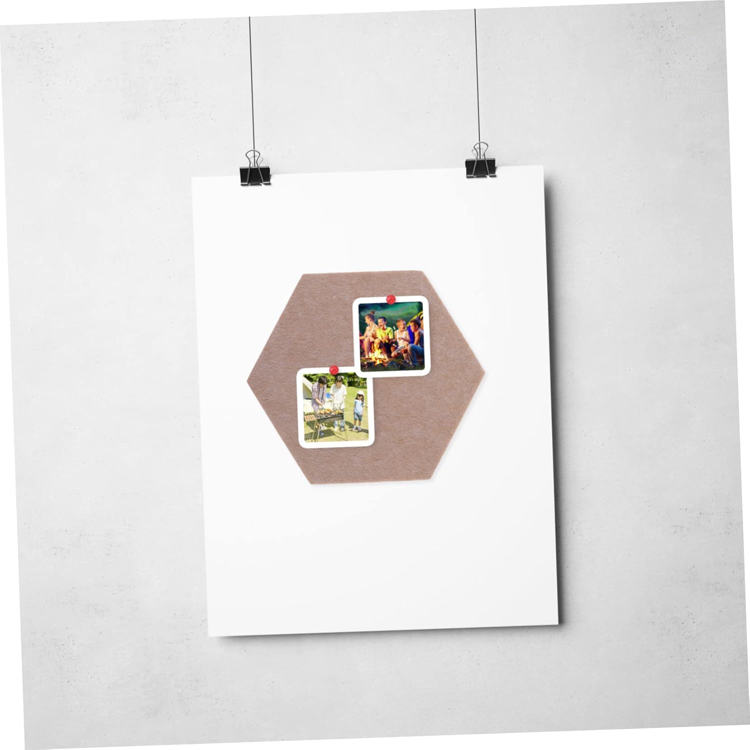 Hexagon Felt Bulletin Board Set for Home Office