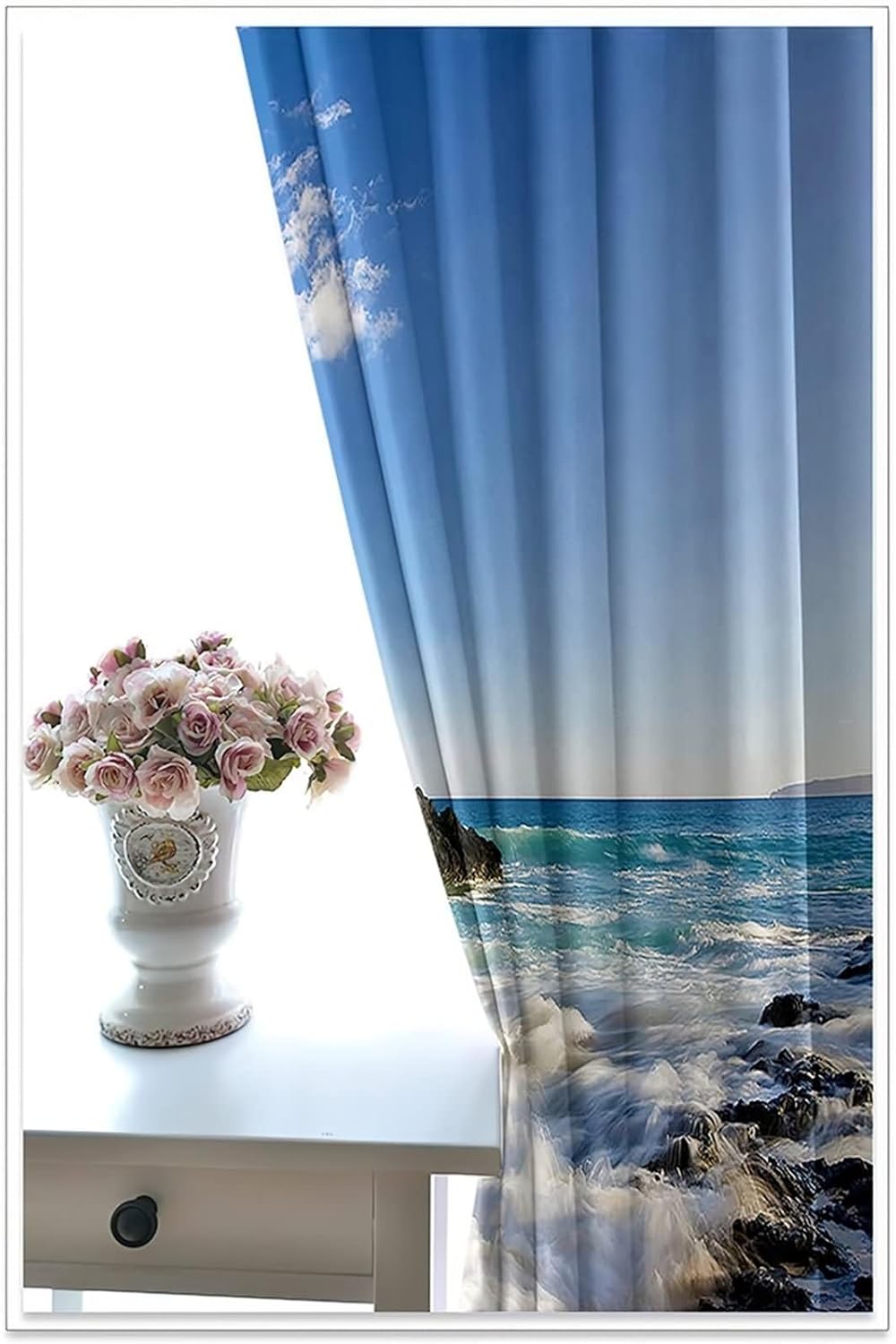 Blackout Curtains 2 Panel Set for Balcony with Grommet