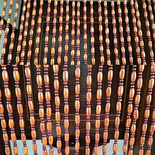 Wood Beaded Curtains for Bedroom Kitchen Door Divider