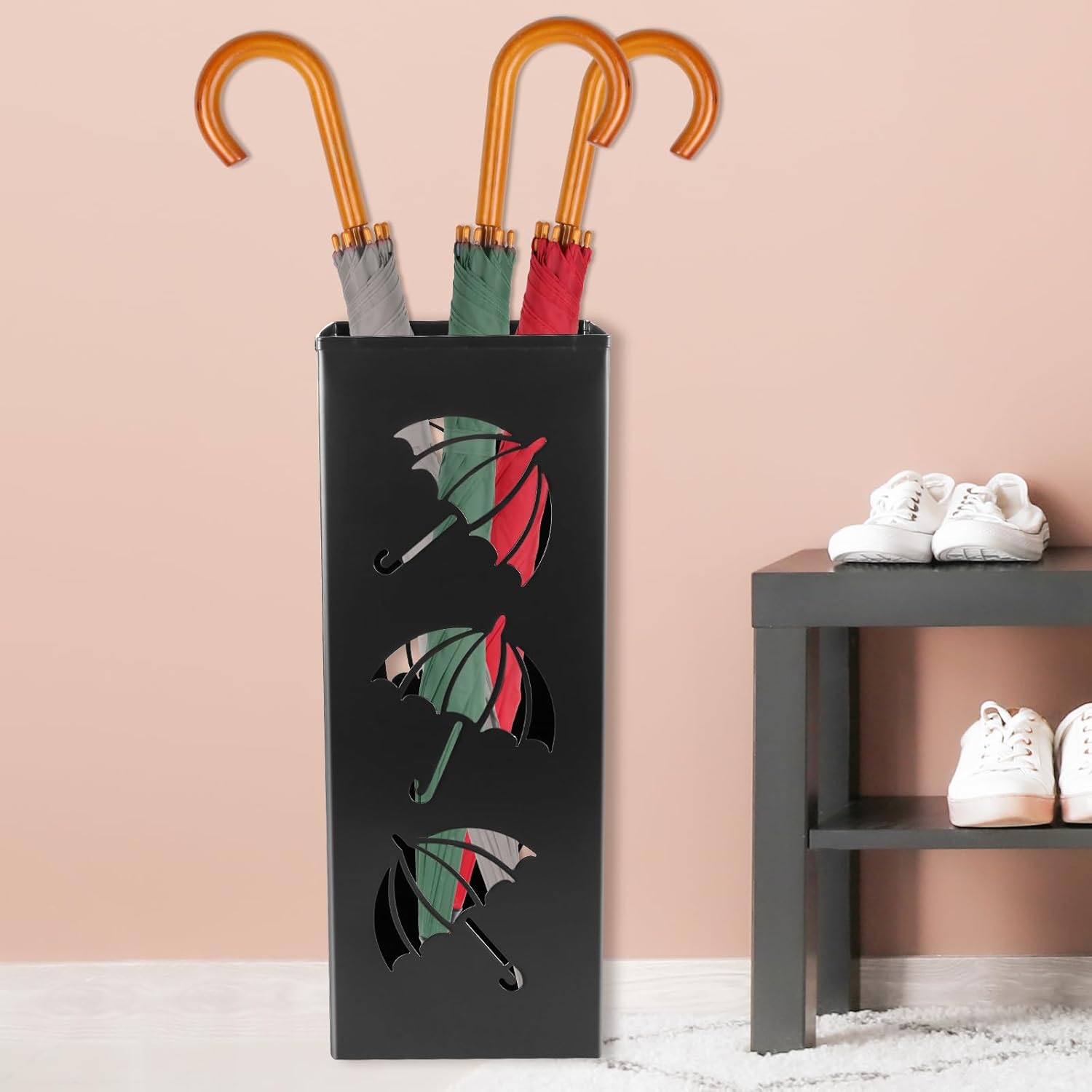 Premium Metal Umbrella Stand with Hollow Design