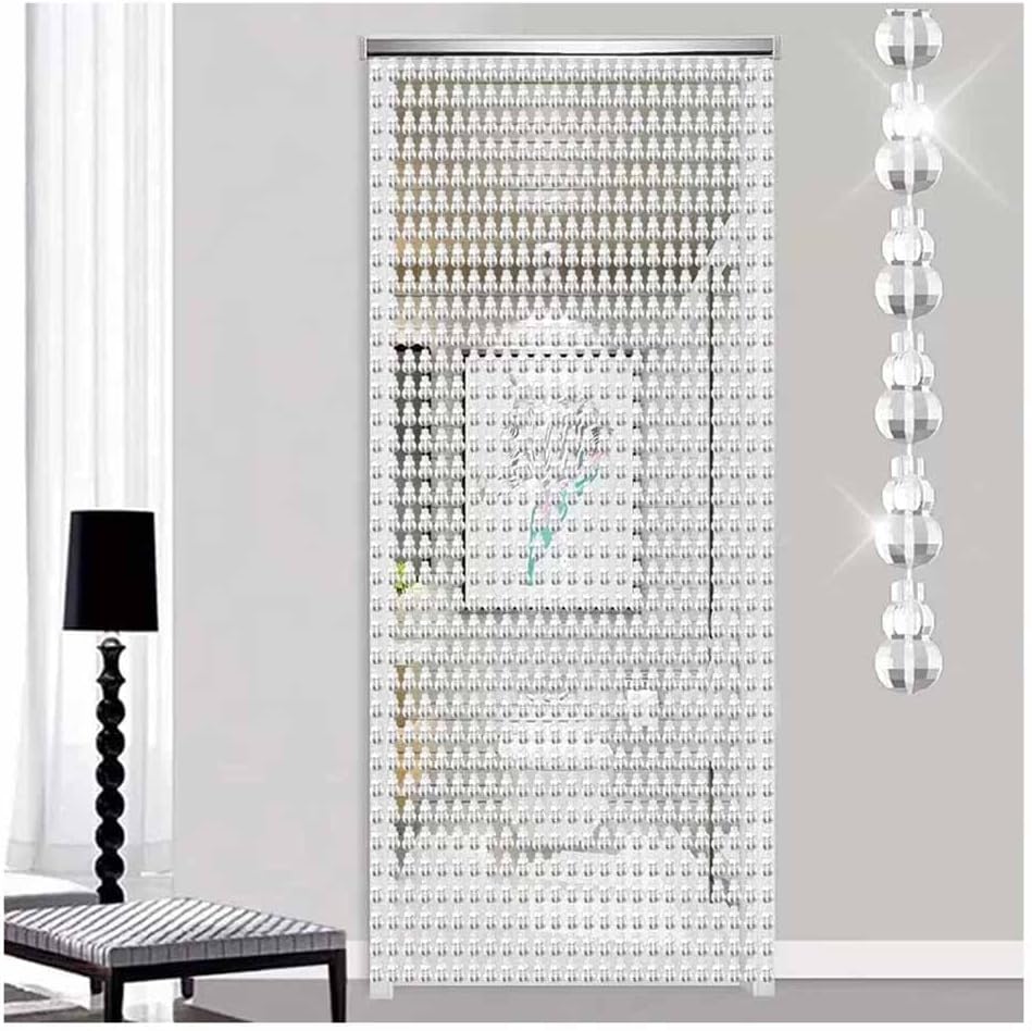 Clear Gourd Beaded Curtains - 100x180cm for Home Decor