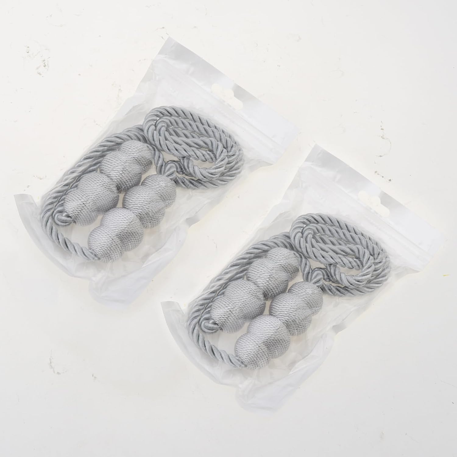 Magnetic Curtain Tiebacks 4 Pack for Window Drapes
