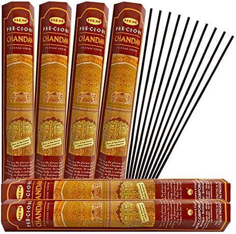 TRUMIRI Precious Chandan Incense Sticks and Holder Set