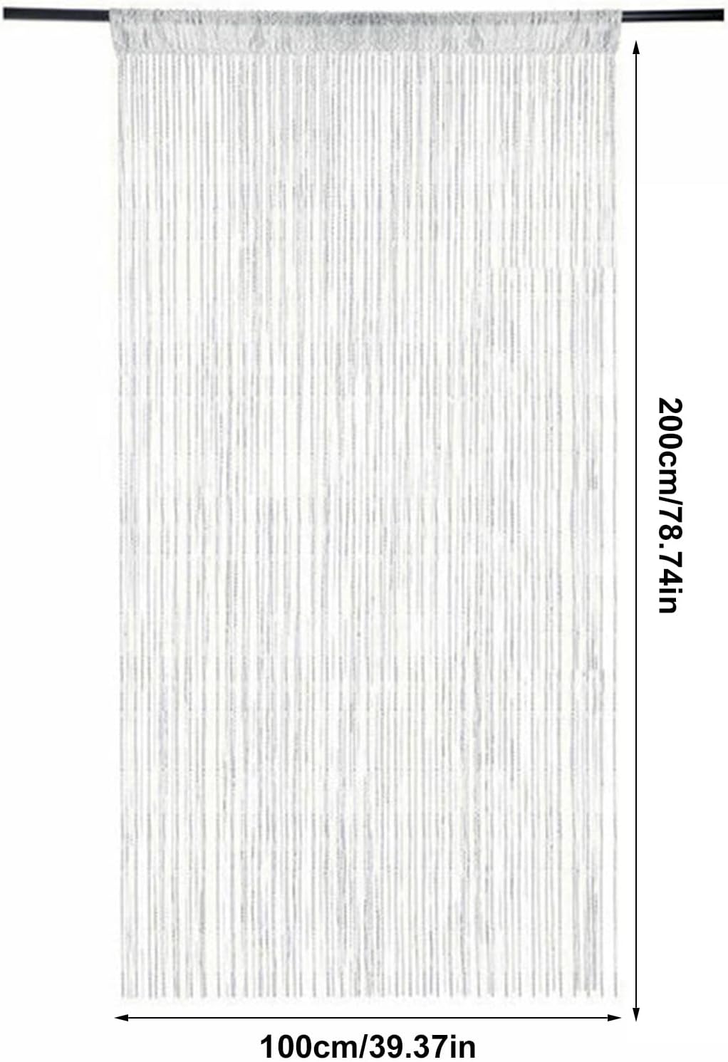 Colorful Shiny Tassel Fringe String Curtains for Doorways