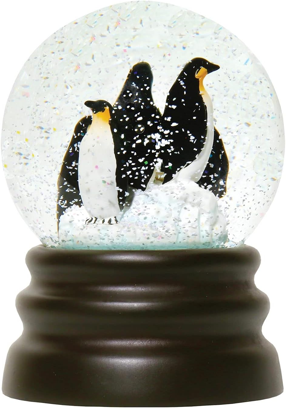 WHAT ON EARTH Musical Snow Globe with Penguins