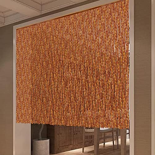 Natural Bamboo Beaded Door Curtain for Privacy