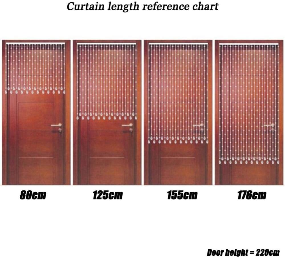 Beaded Curtains with Natural Crystal Hanging Strings for Living Room and Bedroom Wall Decor