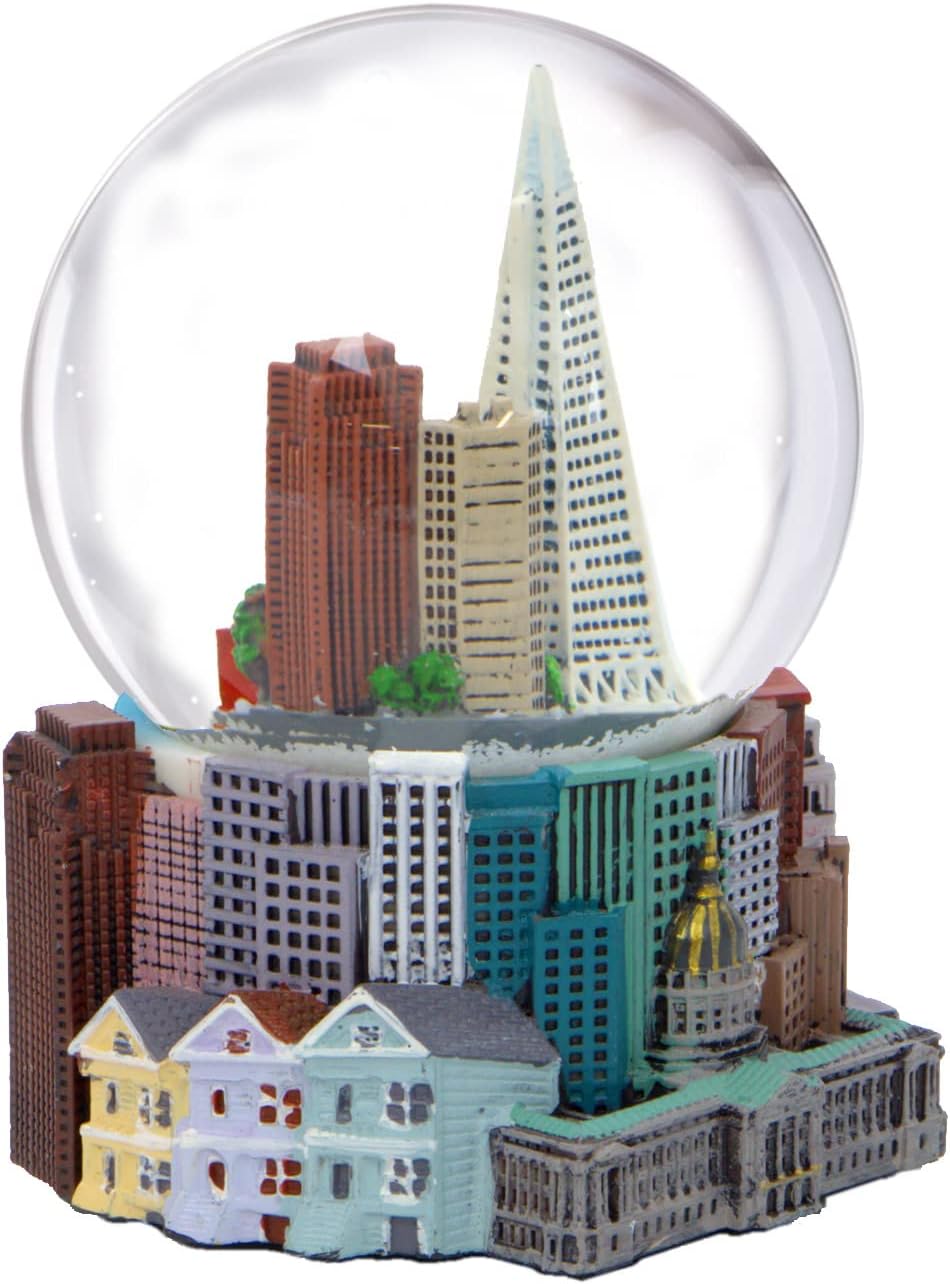 San Francisco Snow Globe with Trolley and Golden Gate Bridge