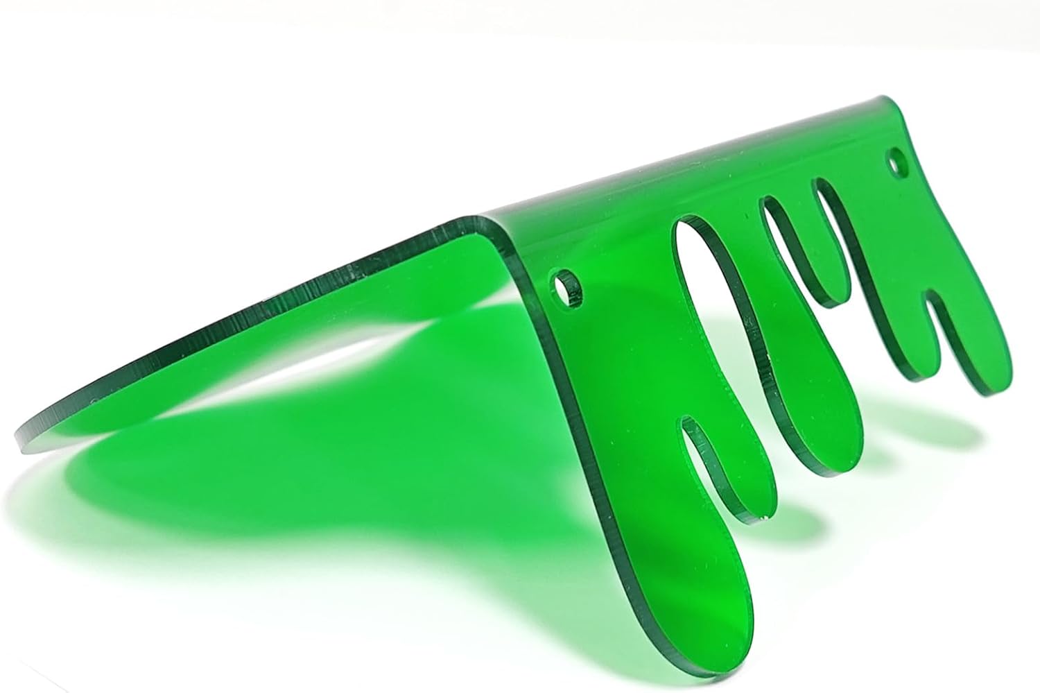 SetGame 2-Pack Green Acrylic Floating Wall Shelves