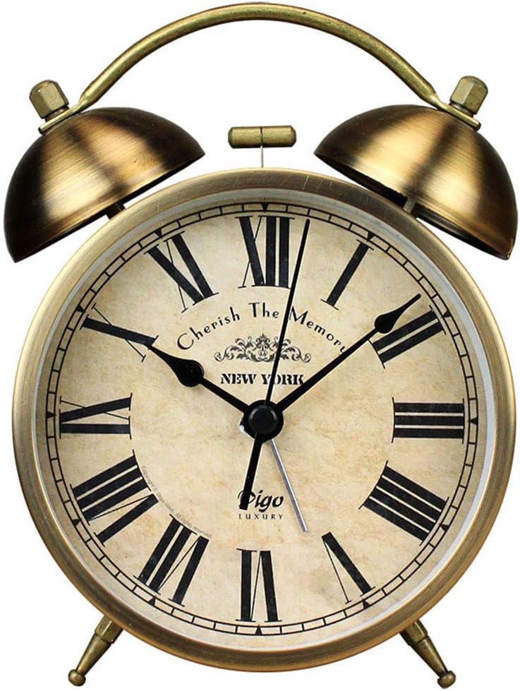Maxspace Retro Analog Metal Table Clock