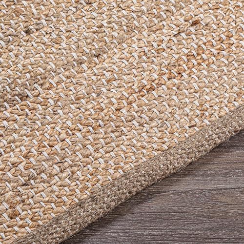 Hausattire Jute Woven Runner Rug 2x6 Natural