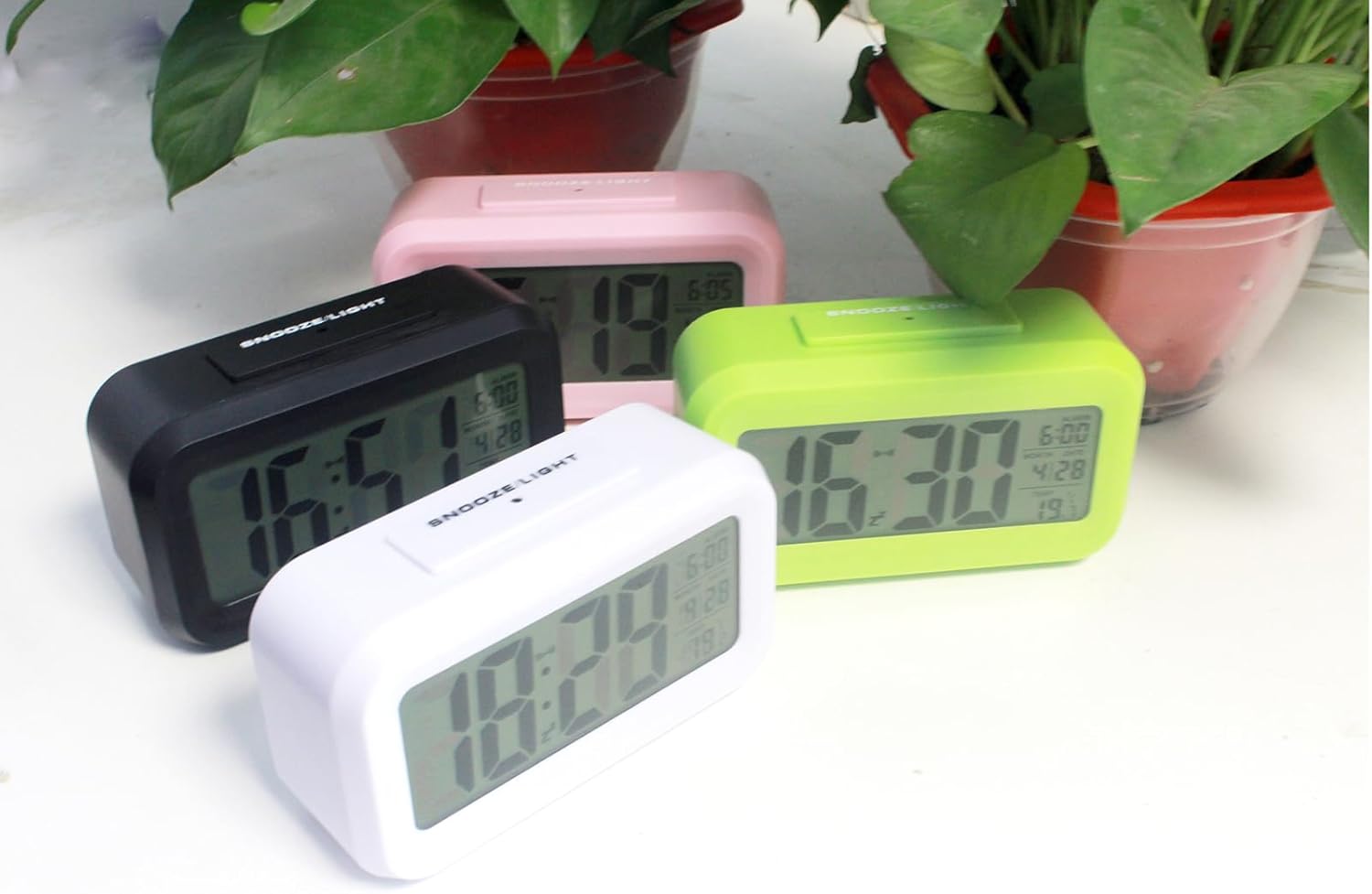Digital Alarm Clock with LCD Display and Temperature