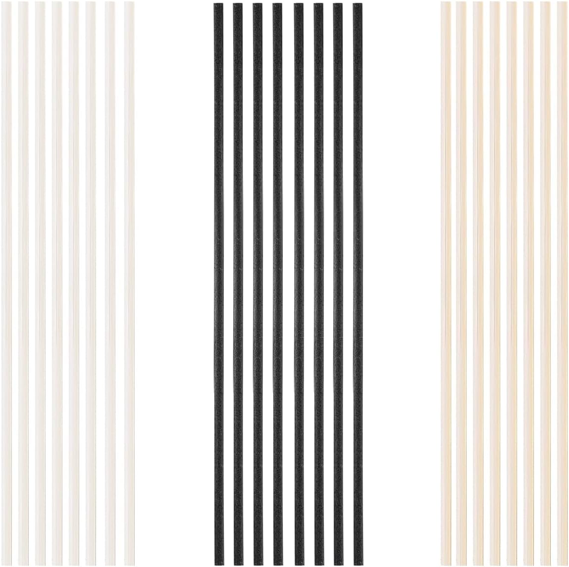 MysticHome 24PCS Natural Reed Diffuser Sticks - Strong Scent for Large Rooms Bathroom Bedroom