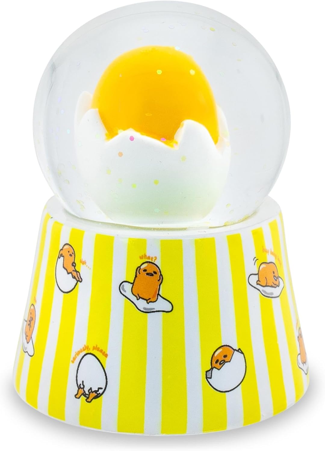 Sanrio Gudetama Mini Light-Up Snow Globe 3 Inches Tall