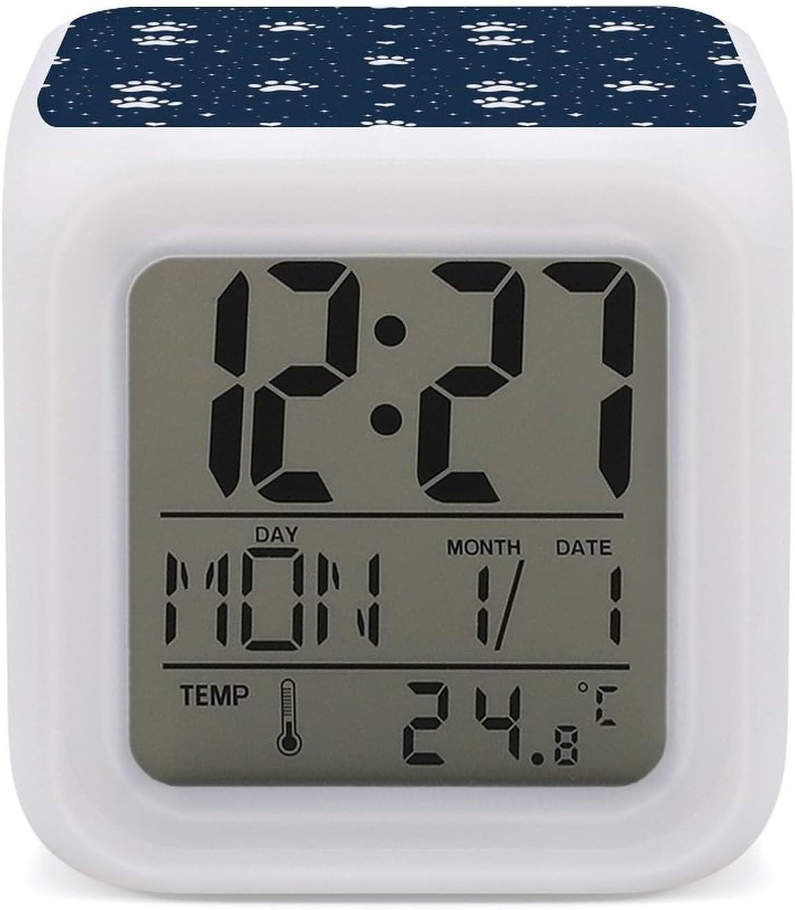 Novastar Digital Alarm Clock with 7 Color Night Light