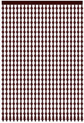 Natural Wood Beaded Curtain for Room Divider and Home Decor