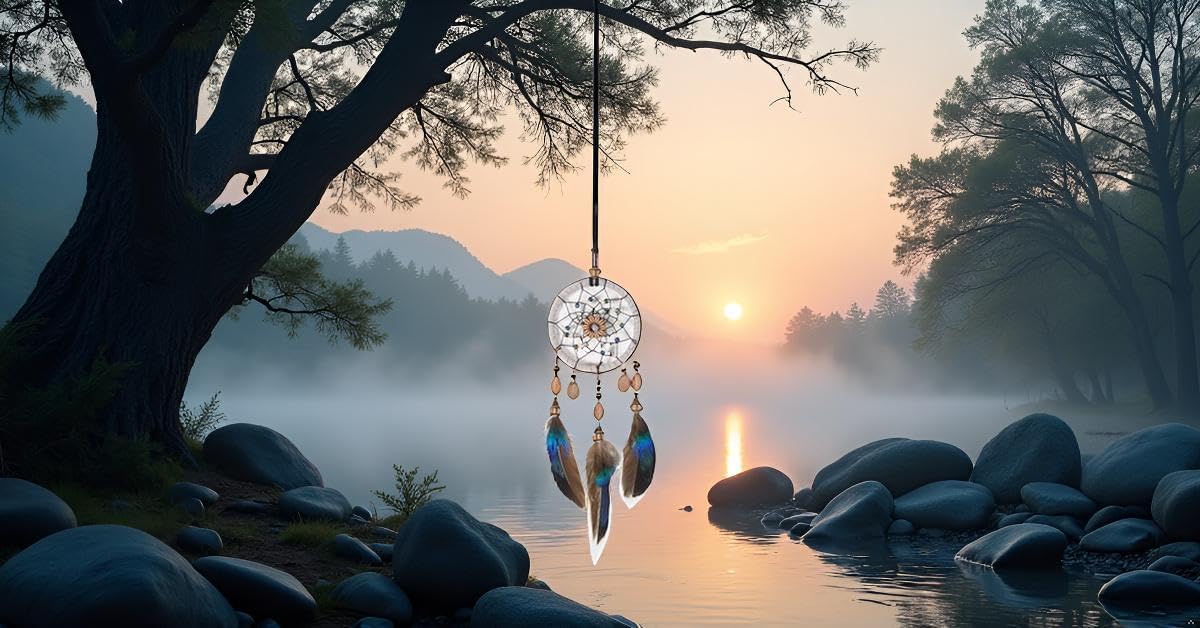 Galepromot Dream Catcher Feather Beads Hanging Ornament