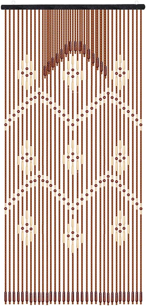 Natural Wood Beaded Curtains for Doorways