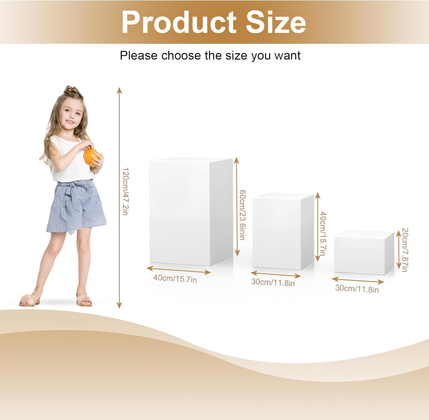 Cube Display Pedestal Stand for Events and Stores