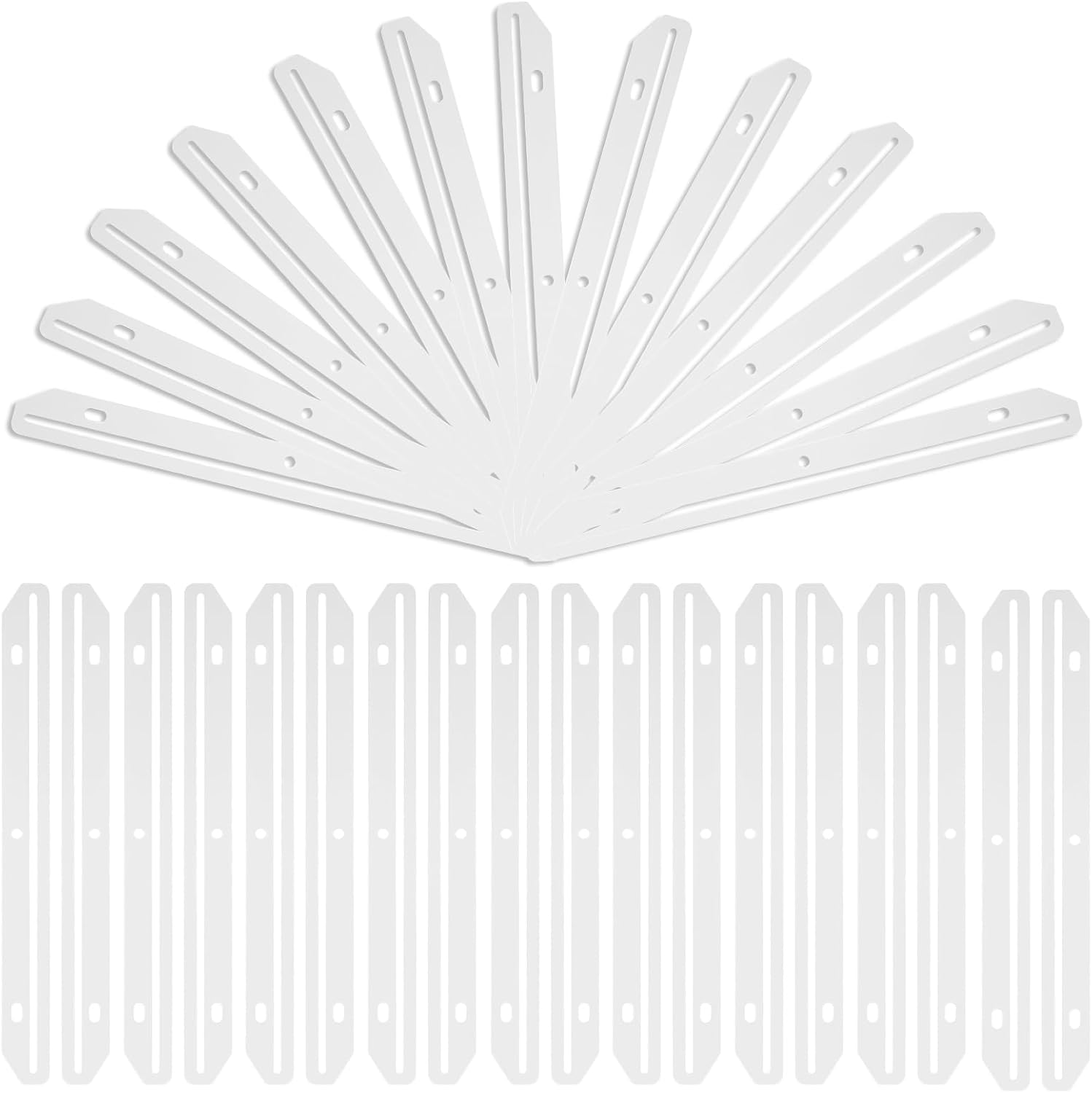 100 Pcs 3 Hole Magazine Holders for Binders
