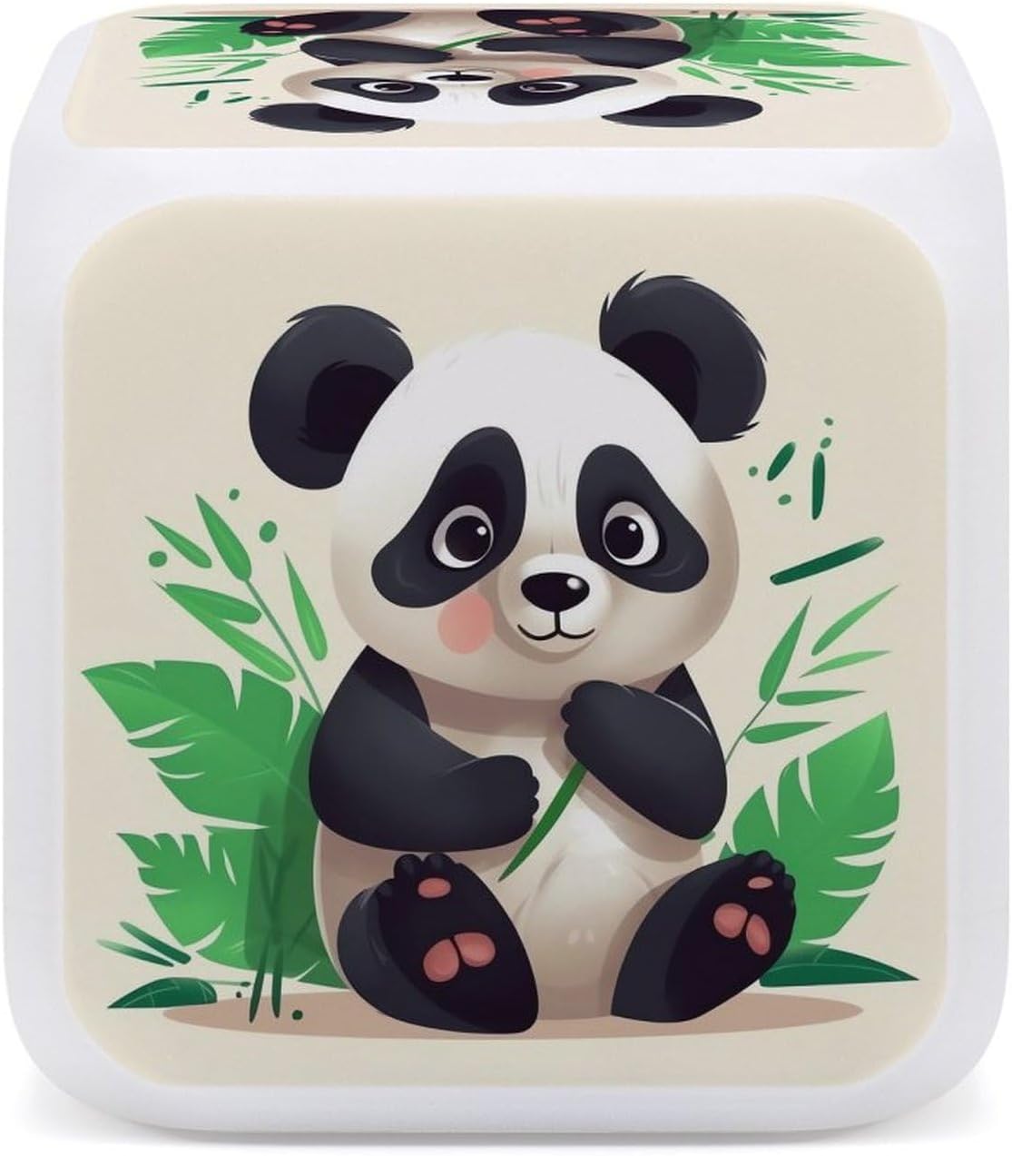 Panda Star LED Alarm Clock with 7 Color Nightlight