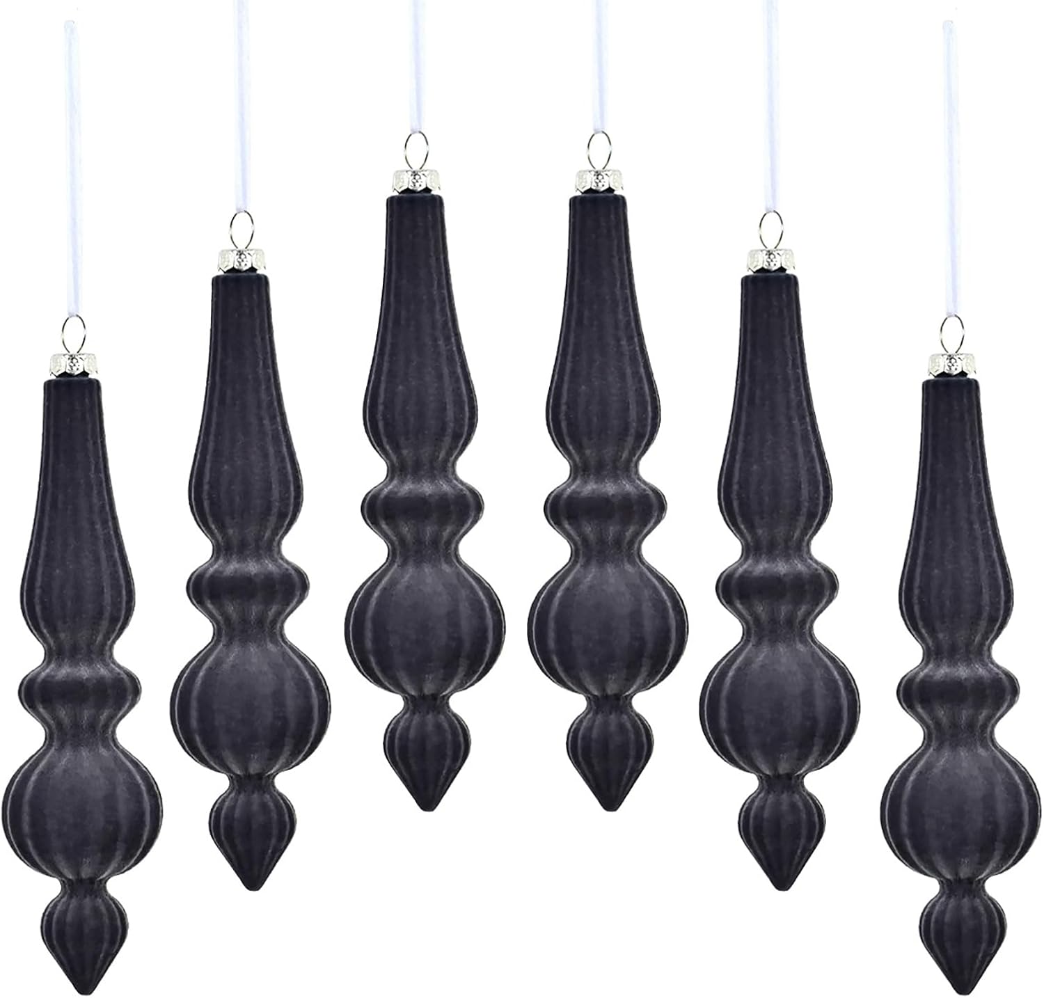 Ochine 6Pcs Shatterproof Christmas Finial Drop Ornaments