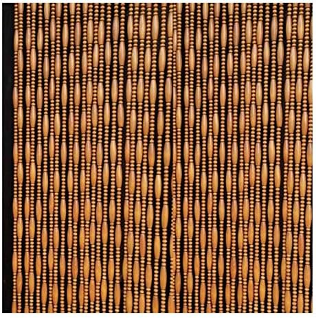 Beaded Wooden Curtain Door Divider Panel Retro Style