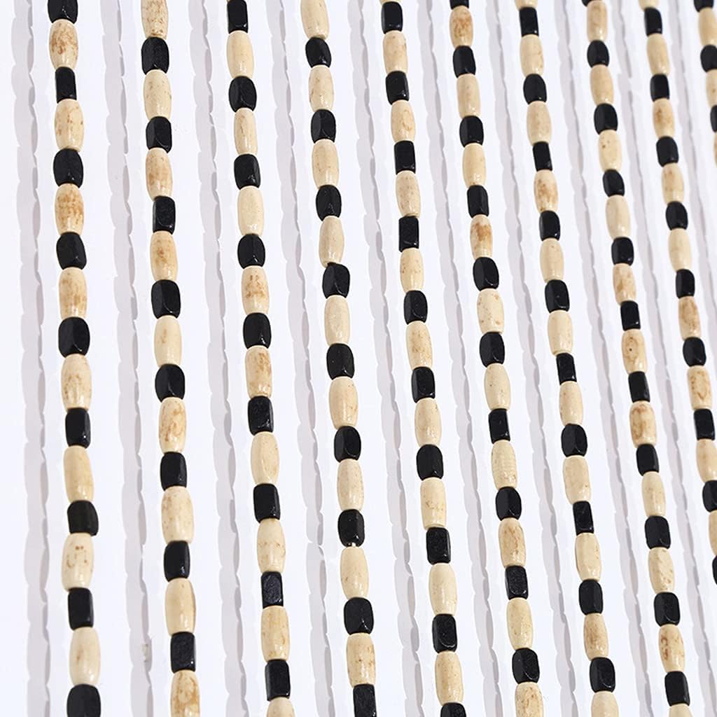 27 Strands Wood Beaded Curtain Door Divider 90x175cm