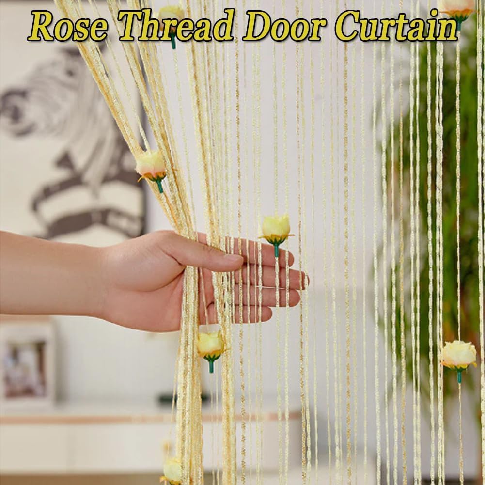 Manutox Rose Thread Door Curtain - 3937 x 7874in
