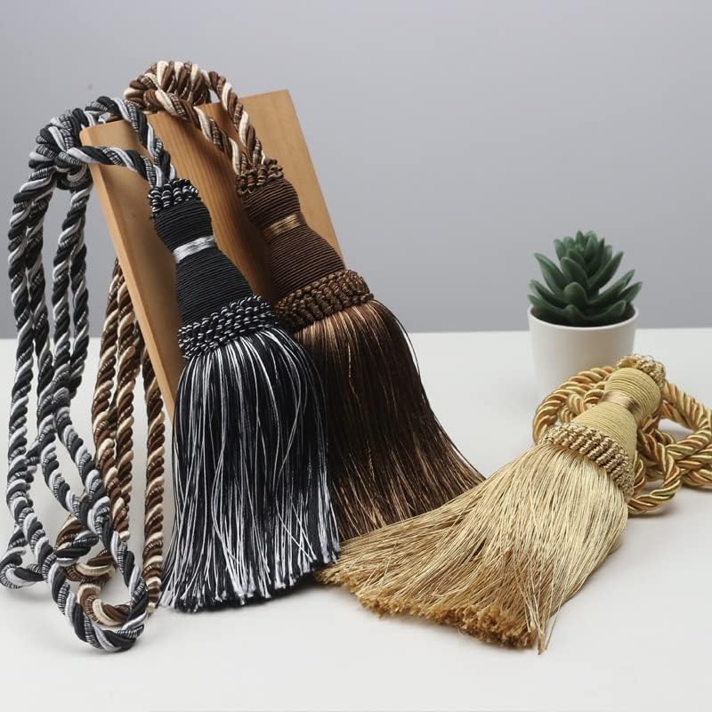 Tassel Tiebacks for Curtains - 2Pc Durable Holders