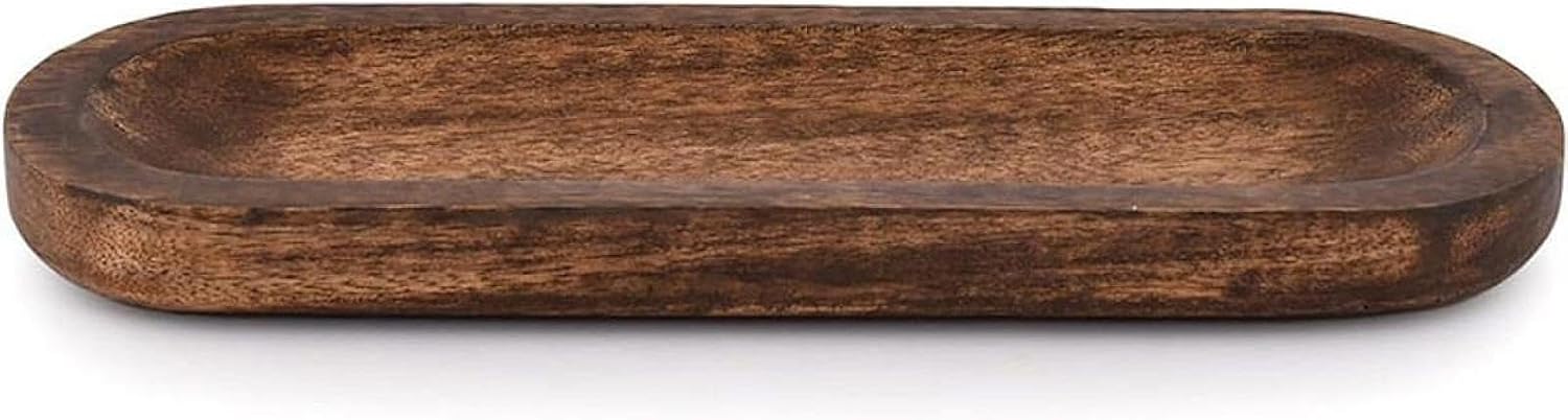 Hand Carved Wooden Burner Holder Ash Tray for Home Decor