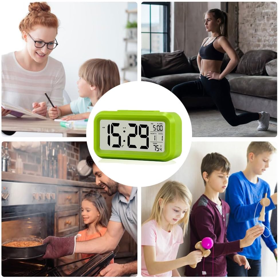 Digital Alarm Clock with LCD Display and Temperature