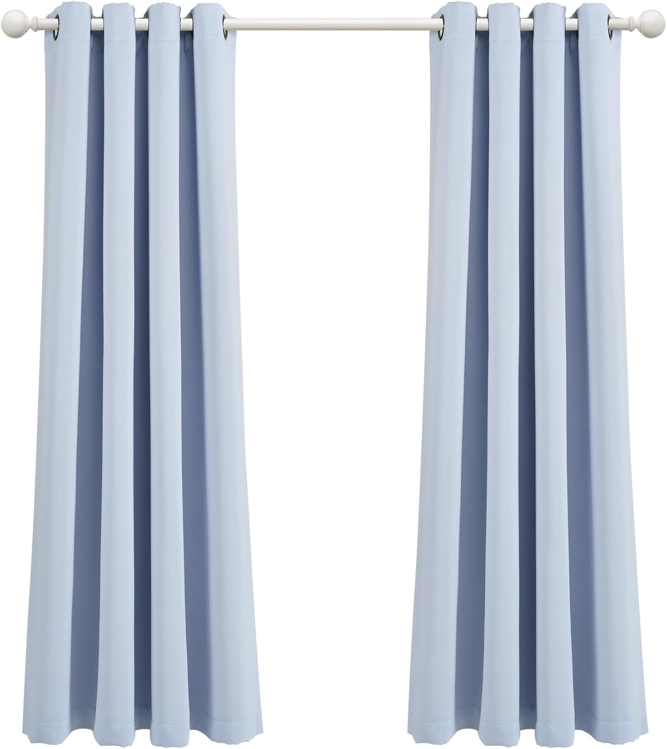 Lush Decor Blackout Curtain Panels 52x63 Blue Moon Classic Modern