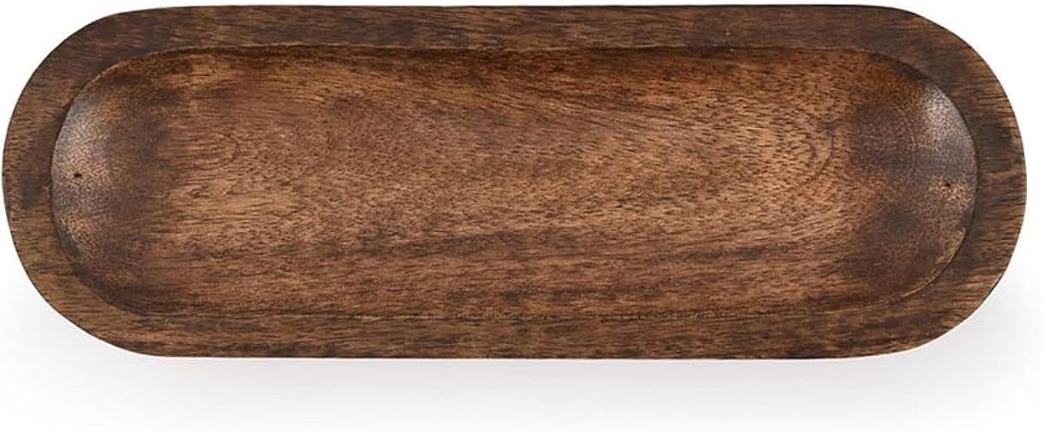 Hand Carved Wooden Burner Holder Ash Tray for Home Decor