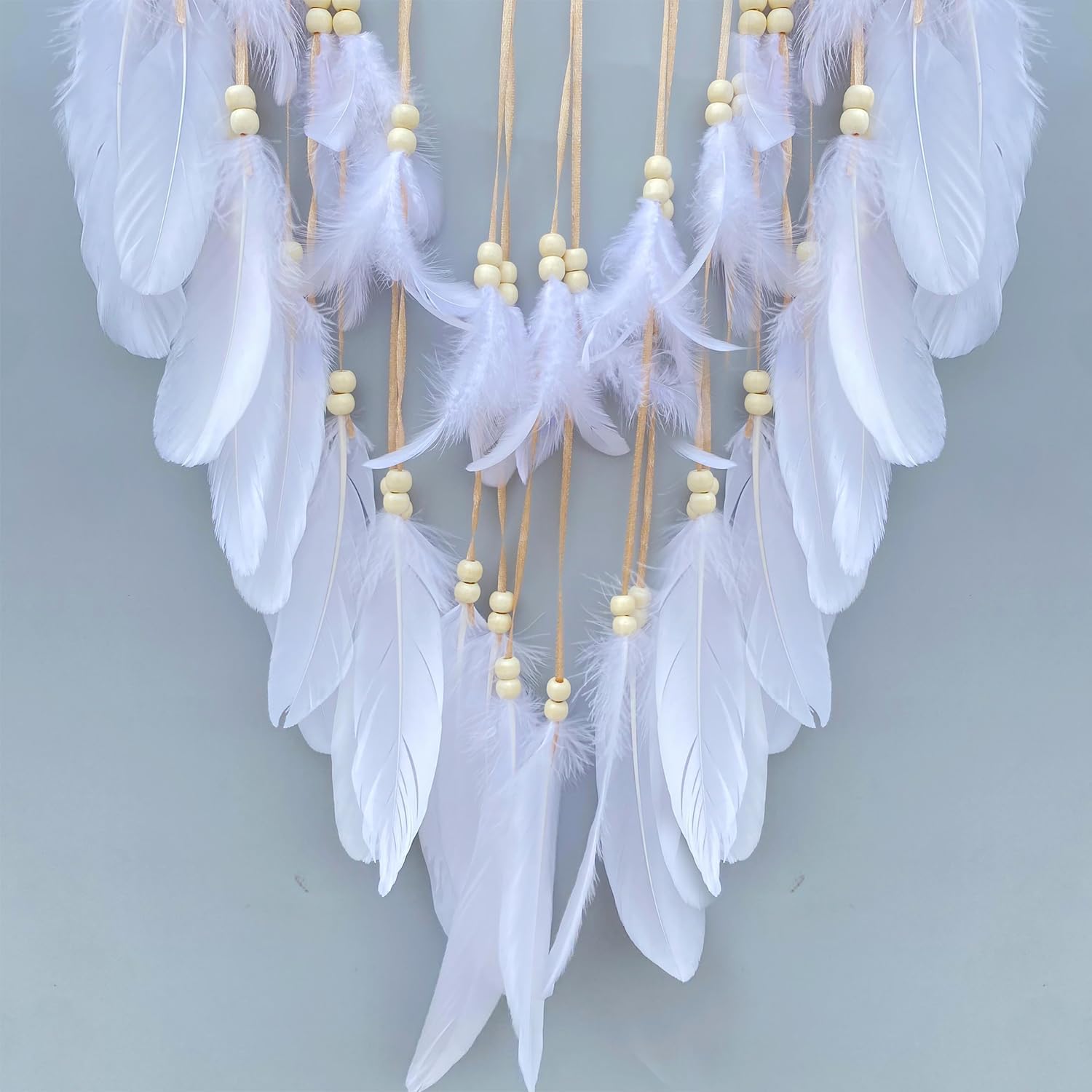 Large White Dream Catcher Wall Decor with Greeting Card Gift