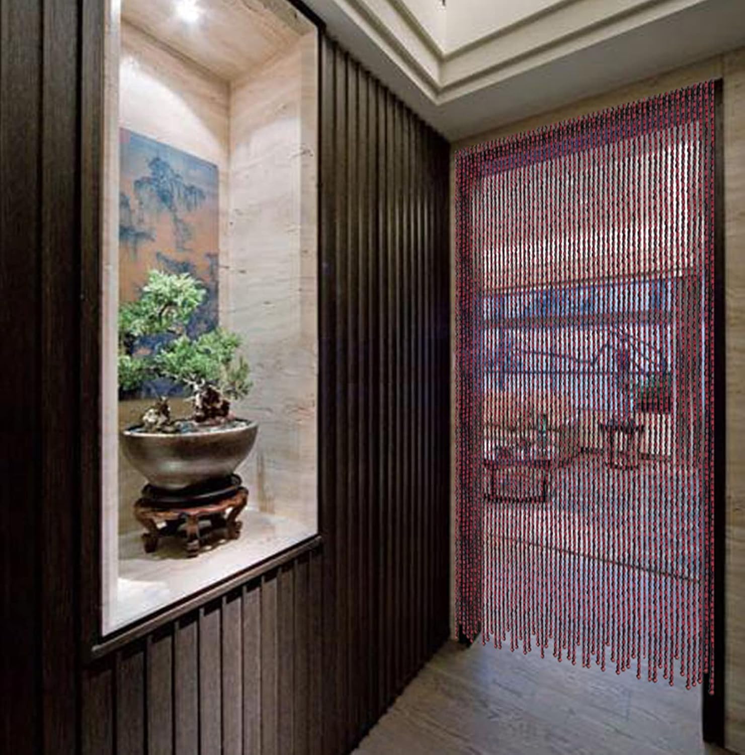 Handmade Bamboo Bead Door Curtain for Privacy