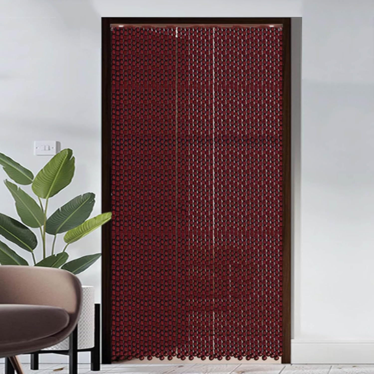 Wooden Beaded Bamboo Door Curtain 60-140 Strings